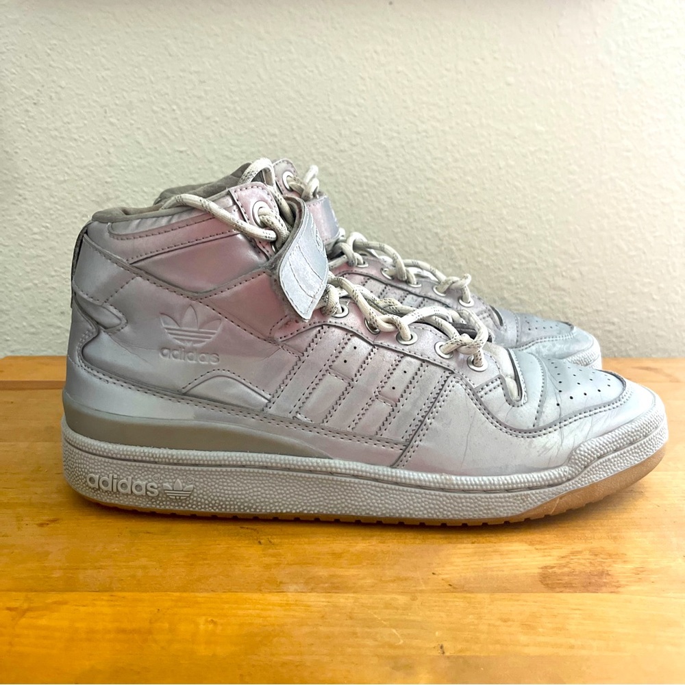 Unisex Adidas x Ivy Park Forum Mid Men’s 10 Women’s 11 GW2858 Sneakers Silver
